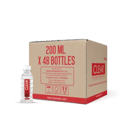 Clear Pani 200 ML Water Bottles (Pack of 48)