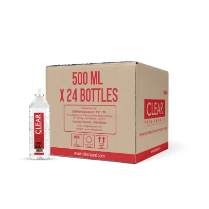 CLEAR Premium Drinking Water with Added Minerals 500ml (Pack of 24)