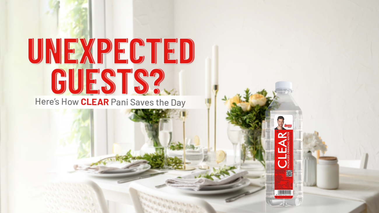 Clear Pani 200ml bottled water for guests at home and events